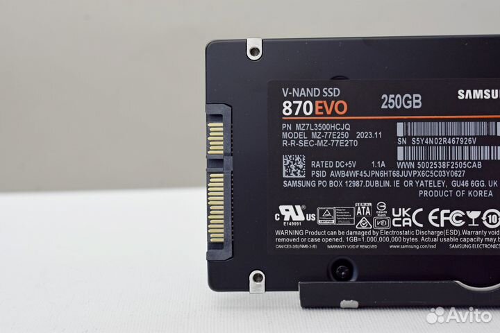 SSD Samsung SSD 870 EVO 250GB 2,5