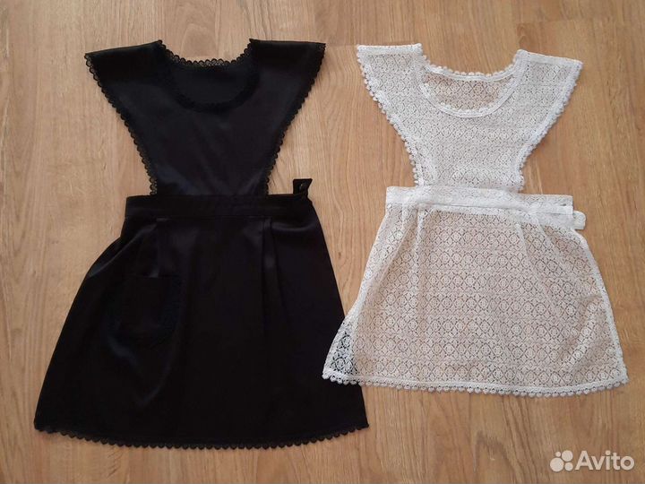 Воротник кружево,воротник Жабо.Съёмный.Фартук чёрн