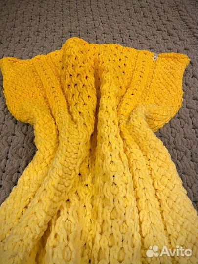 Детский плед из плюшевой пряжи Ализе Пуффи Файн