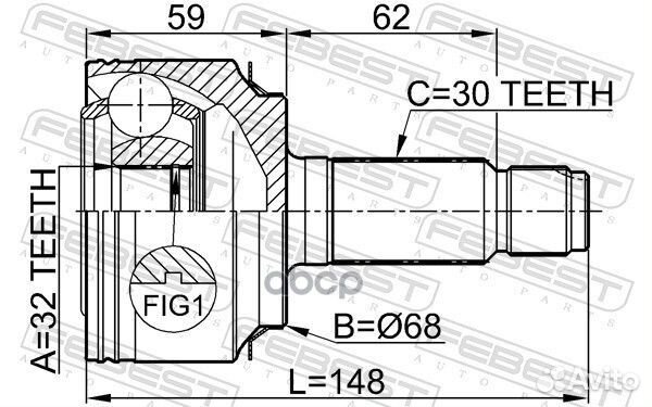 Шрус / honda civic 4D FD1 JP / шрус наружный