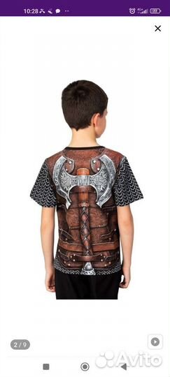 Футболка с принтом рыцарь, богатырь