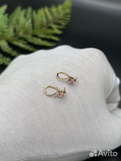 Золотые Детские Серьги 585* 0,99гр