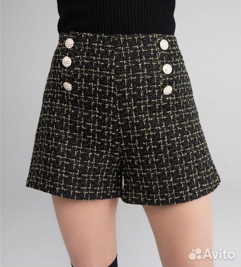 Твидовые шорты