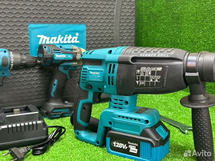 Набор аккумуляторного инструмента makita 4в1