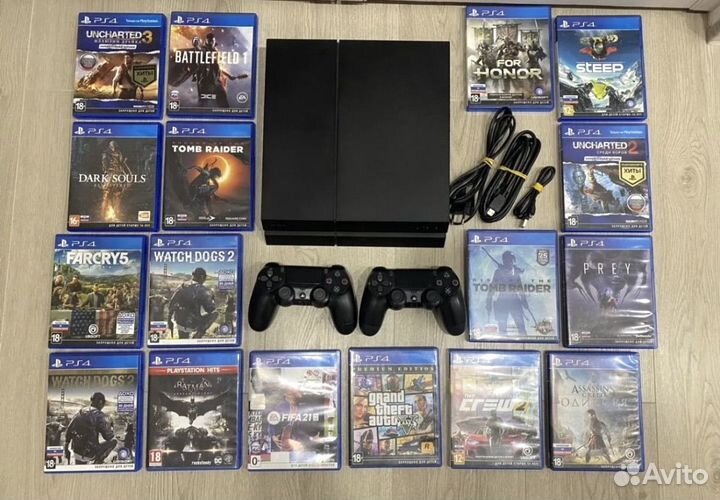 Sony PlayStation 4 500 GB с играми