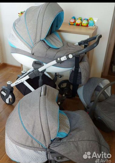 Коляска Tutis (3 в 1) + подушка для беременных