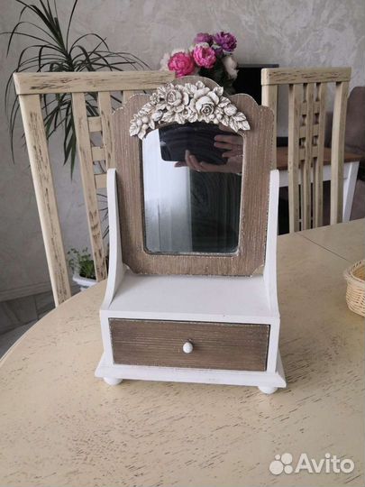 Настольное зеркало ретро-стиль