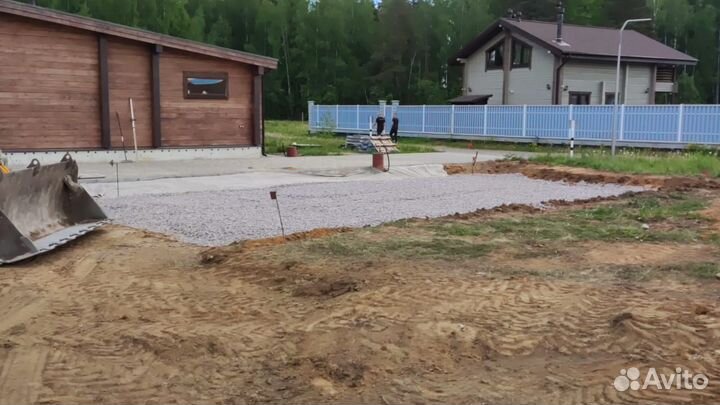 Аренда экскаватора погрузчика, земляные работы