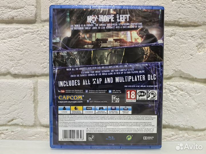 Resident Evil 6 PS4 новый диск
