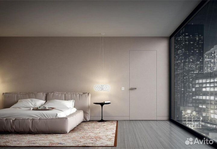 Скрытые межкомнатные двери под покраску