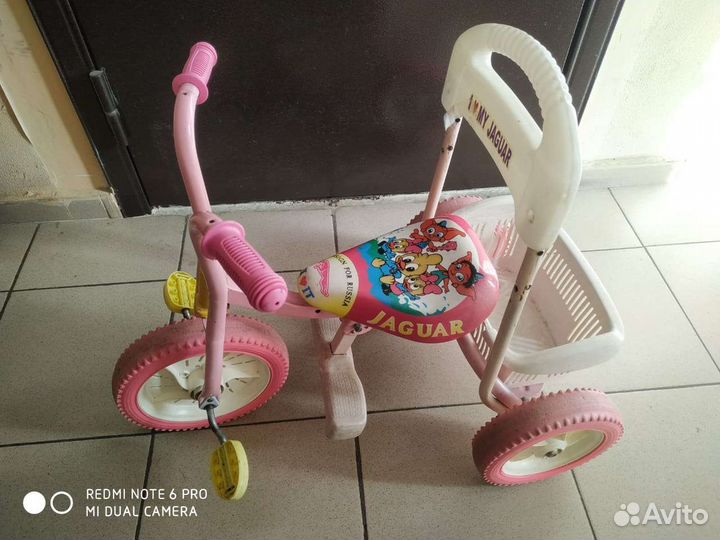 Детский трехколесный велосипед и самокат бу