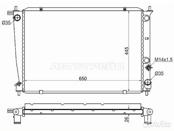 Радиатор hyundai H1 hyundai H1/starex 97-07 hyundai starex