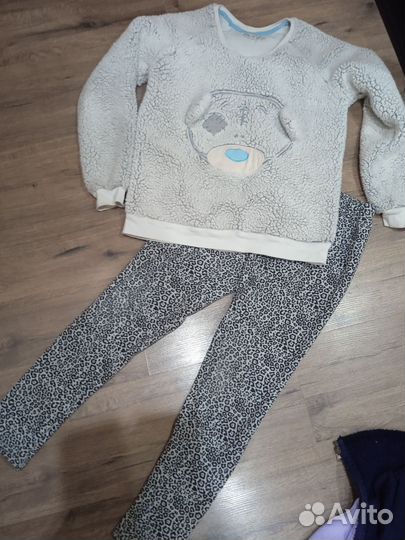 Спортивный костюм, кофта Тедди, лосины