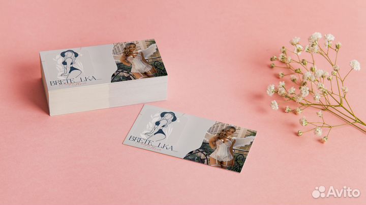 Печать Визиток / листовок / бирок / дизайн