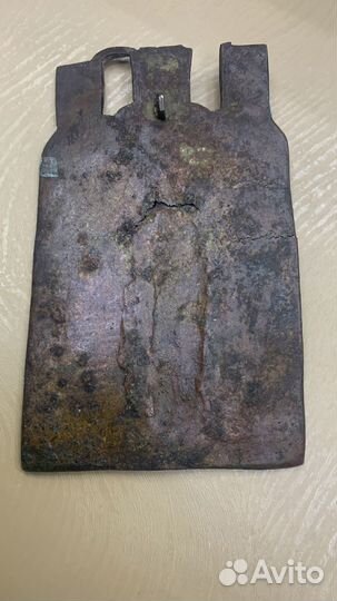 Икона литая Святитель Николай Можайский 18 век