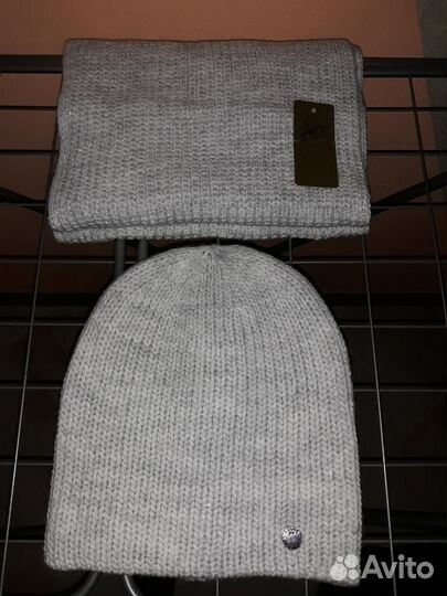 Шапка женская с шарфом