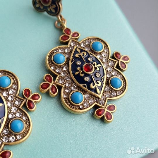 Серьги Hermes Style в византийском стиле