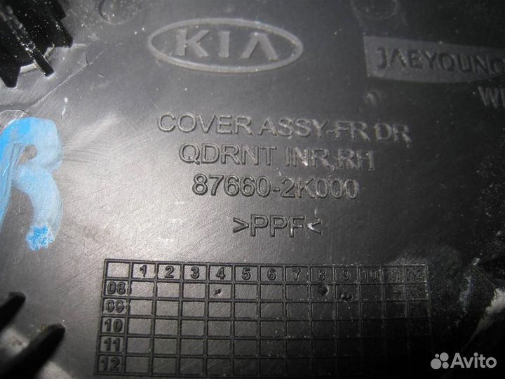 Уголок зеркала правого внутри KIA soul 2009