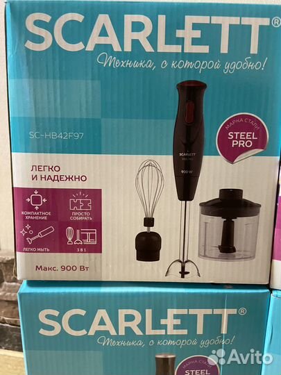 Блендер scarlett 900 вт. Новый