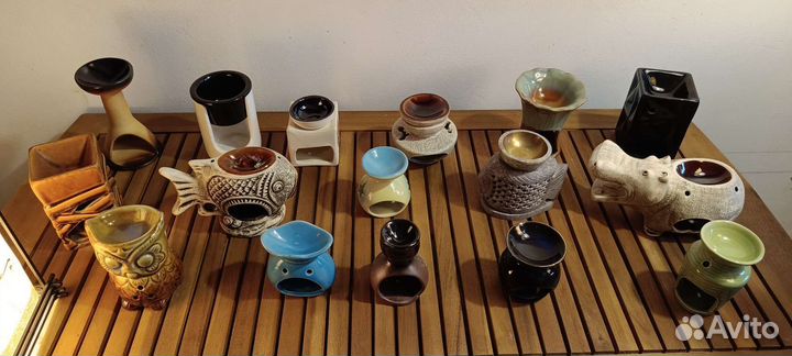 Аромалампы разные керамика, камень