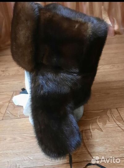 Норковая шапка мужская бу