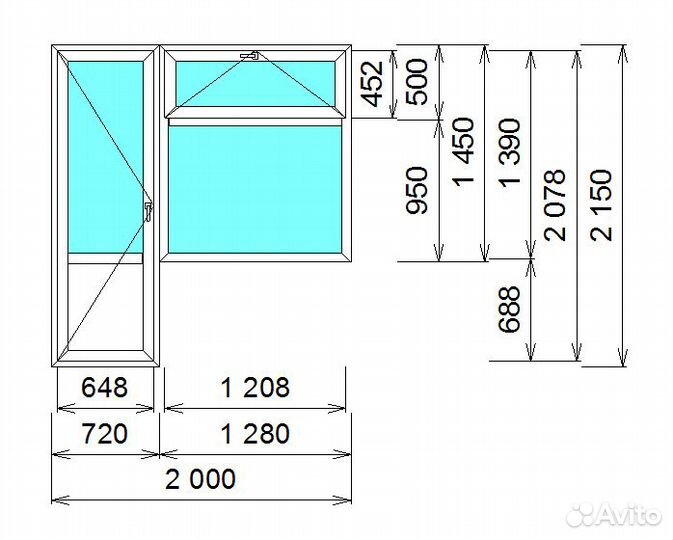 Балконный блок пвх