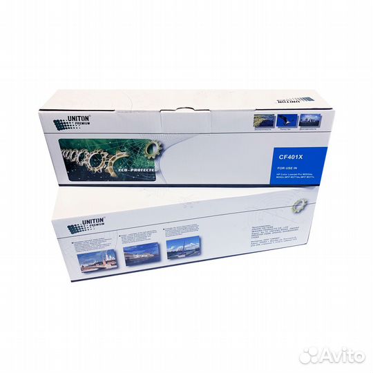 Картридж для HP Color LJ M252/M277 CF401X (201X) син (2,3K) uniton Premium green line (Eco Protected