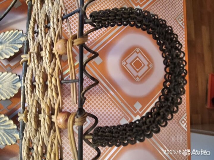 Поднос металлический с лозой