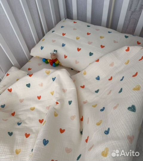 Муслин Комплект детского постельного белья