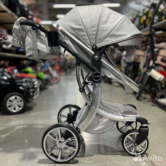 Коляска 3в1 Новая высшего класса (Кожа)