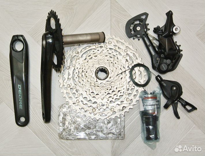 Трансмиссия Shimano Deore M6100, 12 скоростей