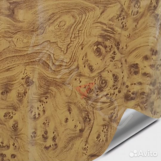 Пленка Карельская береза светлая Глянцевая