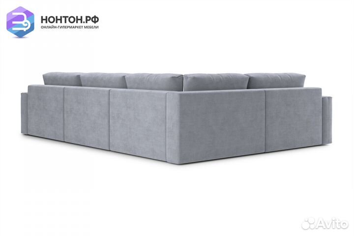 Диван угловой тик-так Монарх М3У1 серый