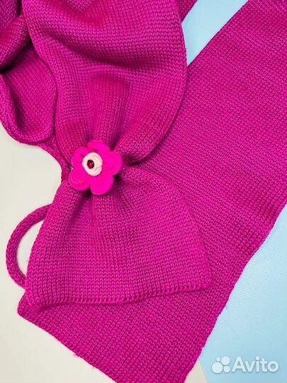 Комплект шапка, шарф из шерсти мериноса Solorana