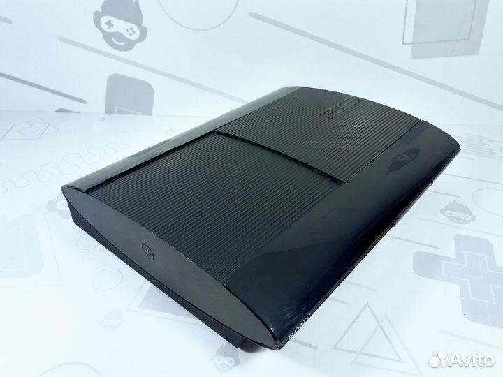 Playstation 3 S.Slim 500Gb +80 игр 2 геймпада б/у