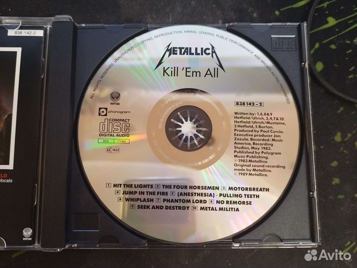 Metallica kill em all CD