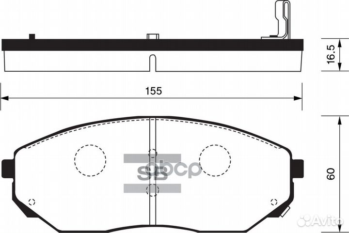 Колодки тормозные перед KIA sorento 02- SP1153