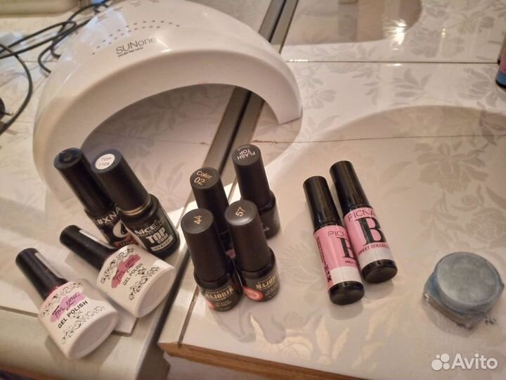 Лампа 48 вт и 10 гель лаков