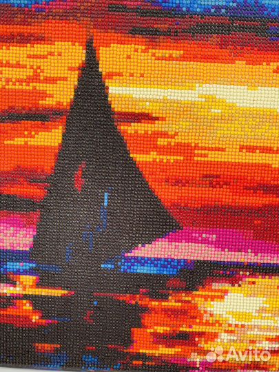 Алмазная мозаика готовая на подрамнике