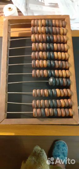 Счеты конторские деревянные сссри промокатель черн