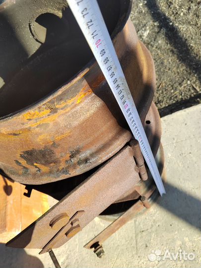 Печь для казана с трубой