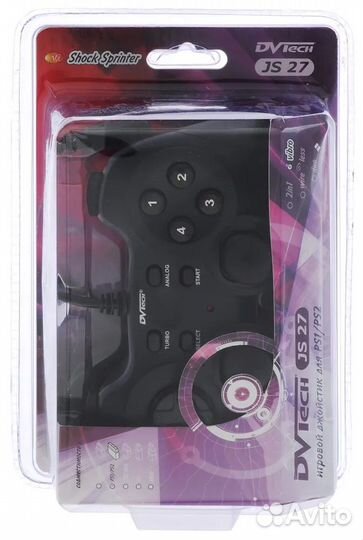 Геймпад проводной для Playstatin 2 DVTech JS27