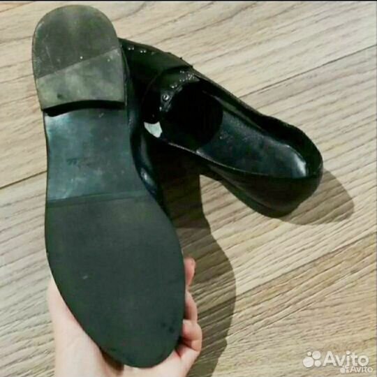 Женские лоферы кожаные 36 размер
