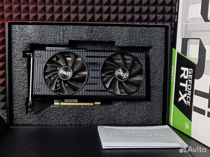 Видеокарта rtx 3060 ti palit dual / коробка