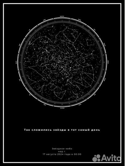 Карта звездного неба