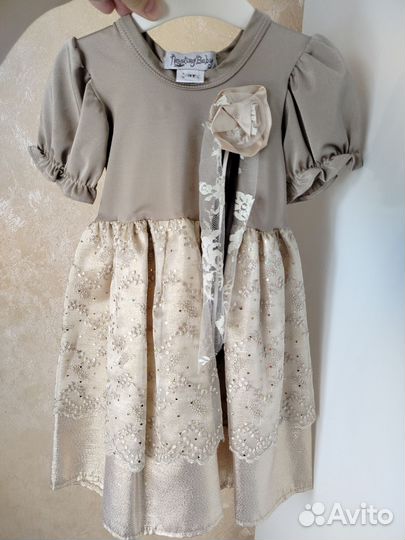 Нарядное платье для девочки, 2-3 года