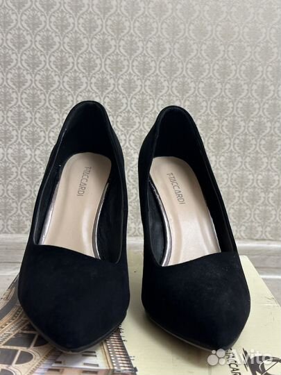 Туфли женские 38 размер черные замшевые