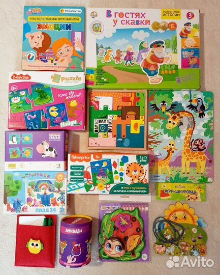 Развивающие игрушки на разный возраст
