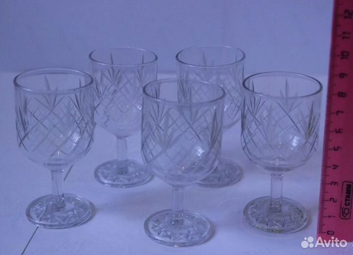 20 век, фужеры, посуда, старина разная