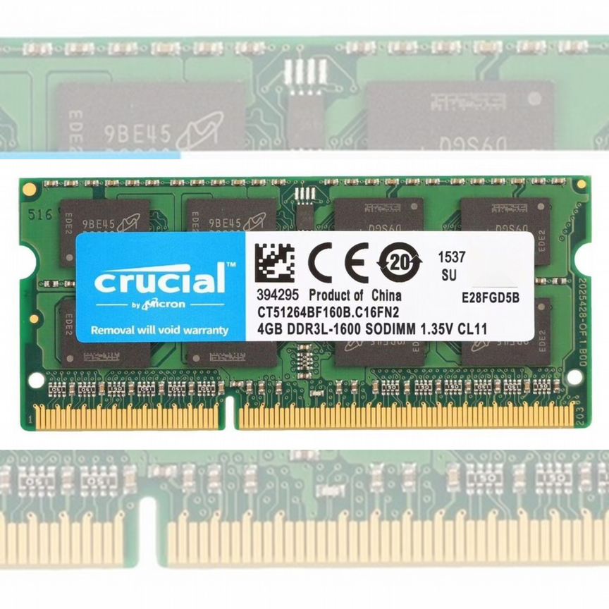[CT51264BF160B.C16FN2] Оперативная Память Crucial Ct51264bf160b.c16fn2